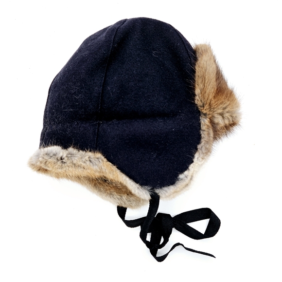 PAUL LEINBURD by CROWNCAP |  muskrat fur & wool blend trapper winter hat - Picture 5 of 13